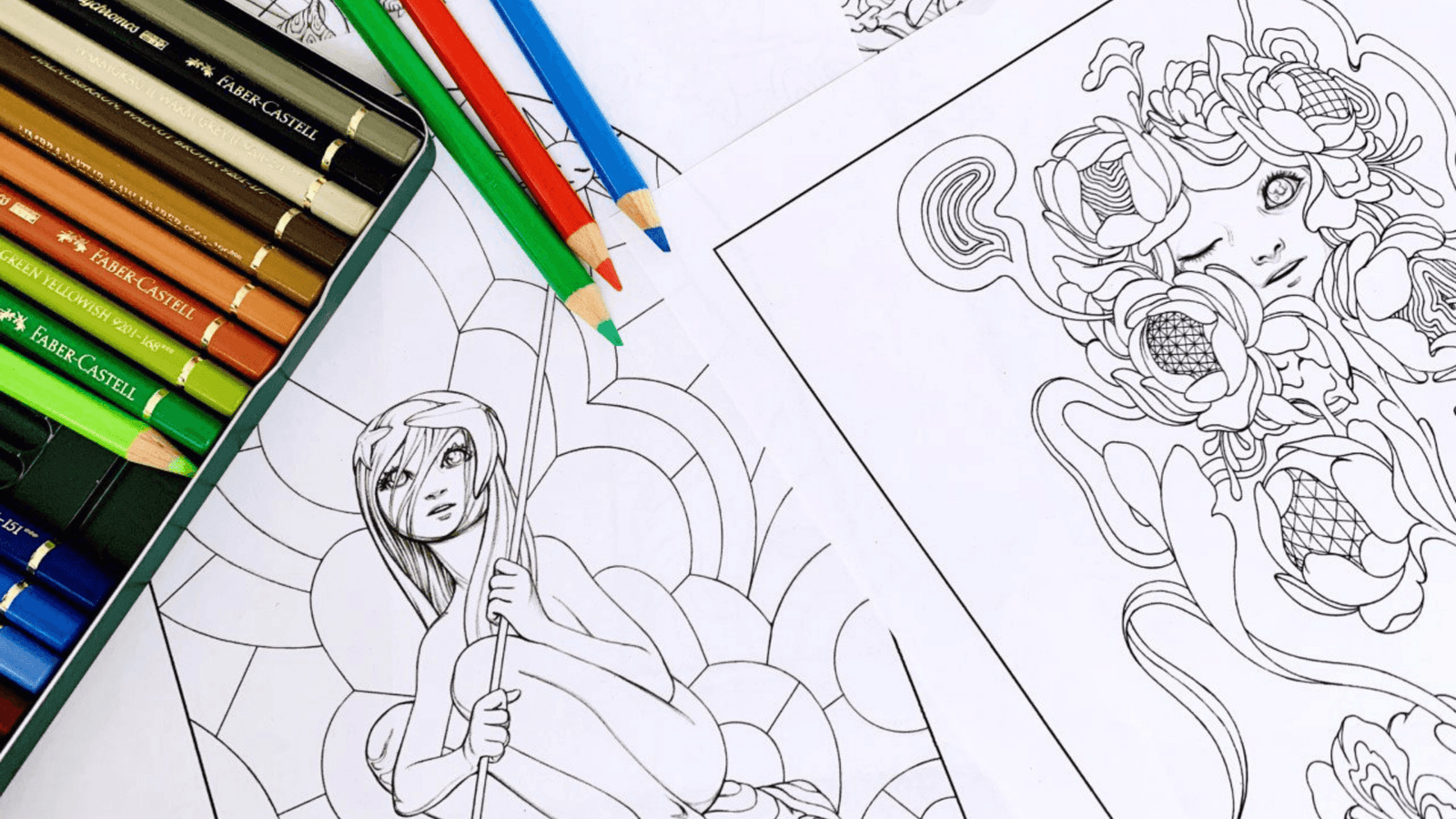 Coloriage Chat téléchargement gratuit du PDF, image size:1600x900