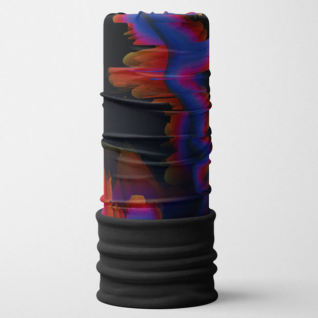 Tube multifonction Fleurs bleues avec polar