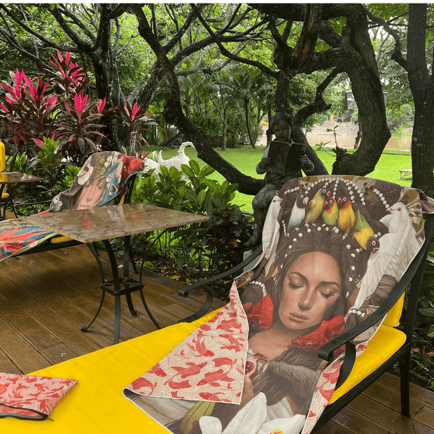 Serviette de plage et de voyage - Guerrière Pacifique