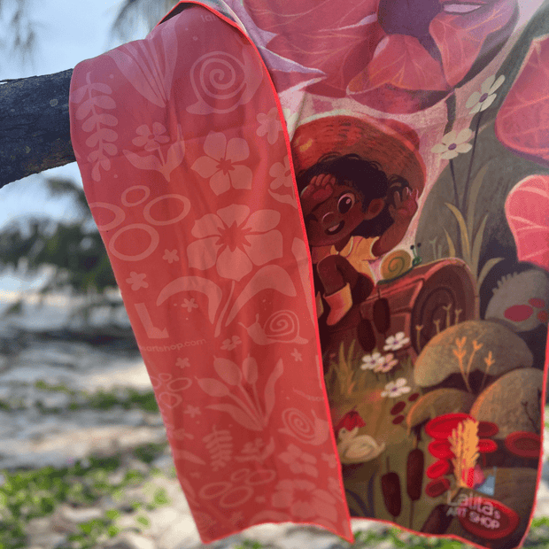 Serviette de plage et de voyage - Playful Rain