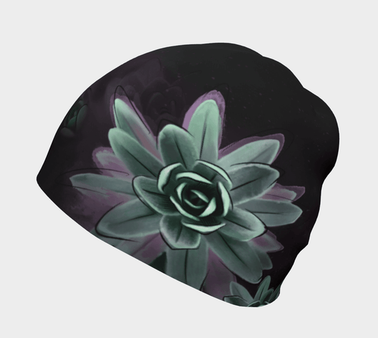 Tuque noire ornée d&