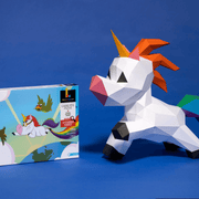 DIY 3D Paper Sculpture Flying Unicorn