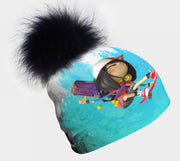 Discover the coolest kid's beanie ! In collaboration with the Canadian editor, Scorpion Masqué, Lalita's Art Shop presents the Zombie Kidz collection of amazing toques ! This hat has a removable pompom.  